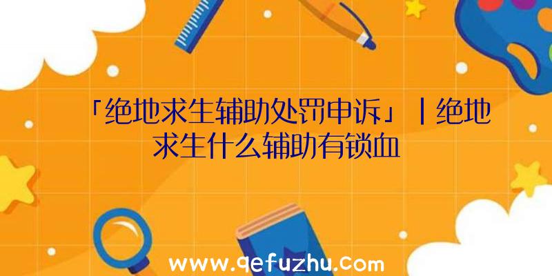 「绝地求生辅助处罚申诉」|绝地求生什么辅助有锁血